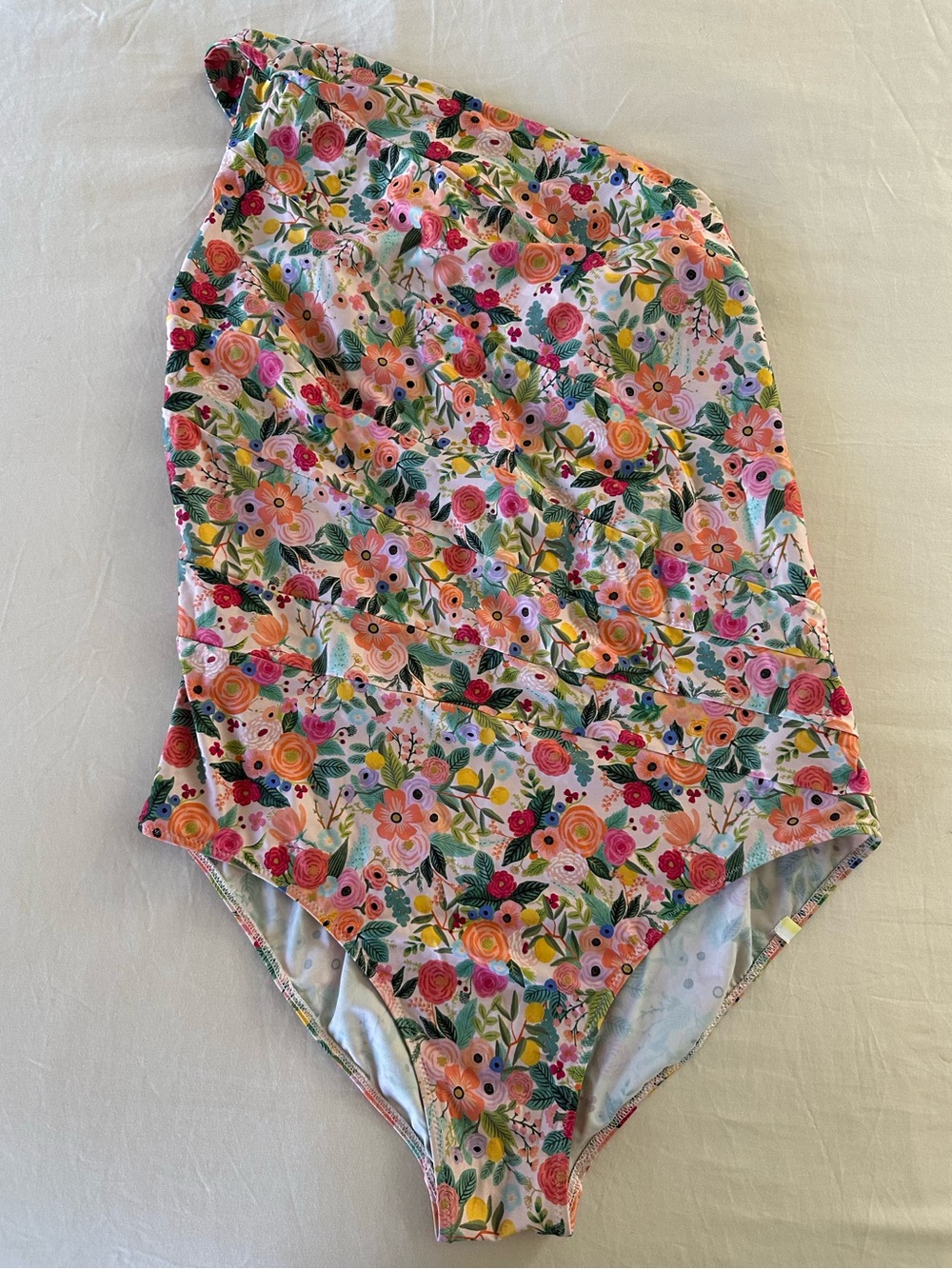 Summersalt x Rifle Paper Co Floral Sidestroke One Piece Swimsuit 16 EUC